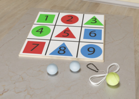 Мишень напольная цветная с цифрами - fgospostavki.ru - Обнинск