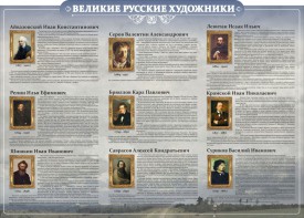 Стенд "Великие русские художники" - fgospostavki.ru - Обнинск