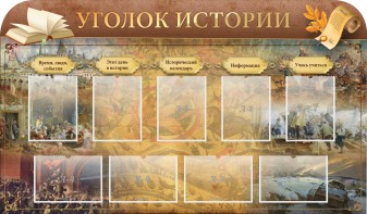 Стенд "Уголок истории" - fgospostavki.ru - Обнинск