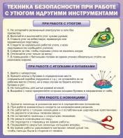 Стенд "Техника безопасности при работе с утюгом" - fgospostavki.ru - Обнинск