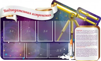 Стенд "Наблюдательная астрономия" - fgospostavki.ru - Обнинск