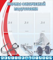 Стенд "Нормы физической подготовки" Вариант 2 - fgospostavki.ru - Обнинск