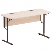 Стол двухместный ученический на круглой трубе - fgospostavki.ru - Обнинск