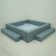 Сухой бассейн с шариками и RGB-подсветкой 190х190 см - fgospostavki.ru - Обнинск