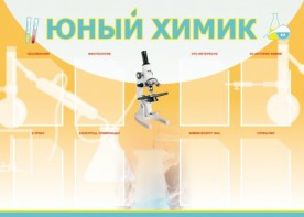 Стенд "Юный химик" Вариант 1 - fgospostavki.ru - Обнинск