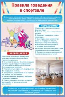 Стенд "Правила поведения в спортзале №1" - fgospostavki.ru - Обнинск