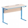 Стол ученический двухместный с наклоном столешницы (0-24°) на прямоугольной трубе - fgospostavki.ru - Обнинск